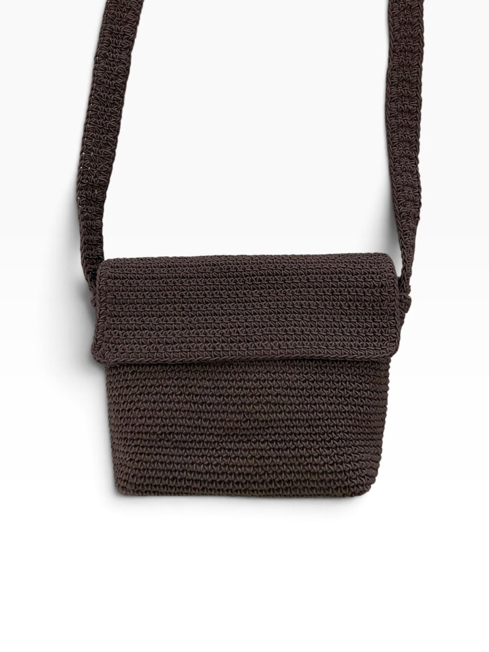 THE SAK Women’s Bag Vintage Crossbody Artisanal Knitwear Foldover Zip Flap NWOT